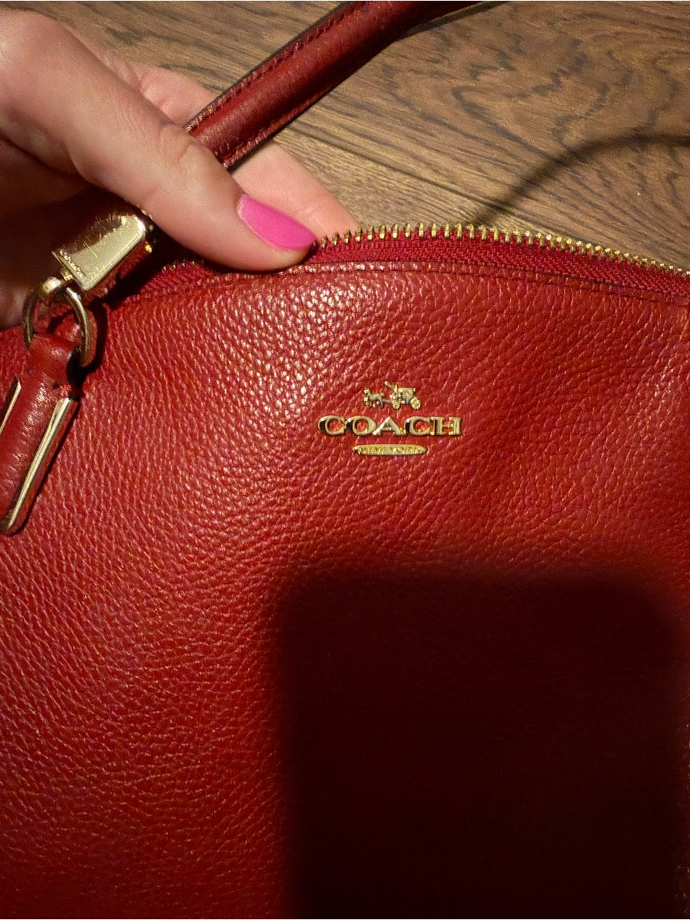 Coach Red Purse - Picture 2 of 2